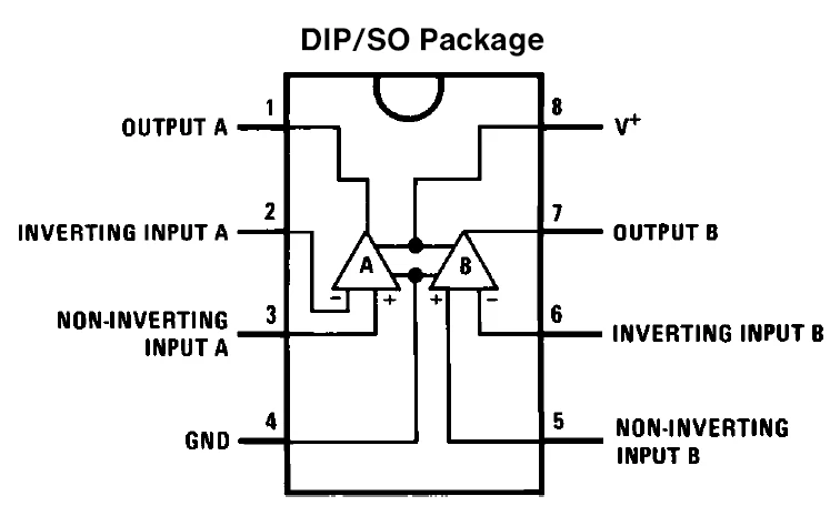 Original LM358 pinout