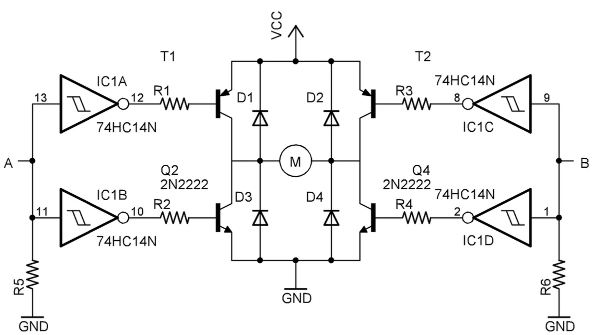 Original motor driver IC schematic